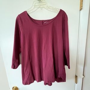 XL Top in burgundy